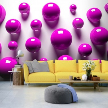 Fotomurale - Purple Balls - 400x280
