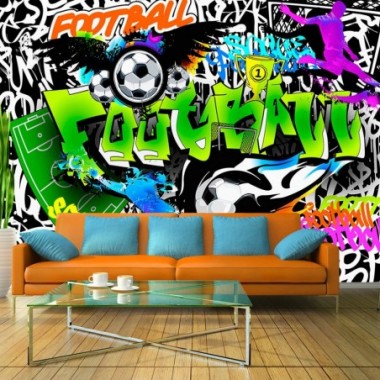 Fotomurale - Football Graffiti - 400x280