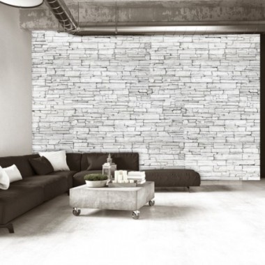 Fotomurale - White Brick - 400x280