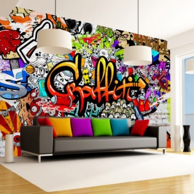 Fotomurale - Colorful Graffiti - 100x70