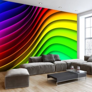 Fotomurale adesivo - Rainbow Waves - 294x210