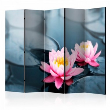 Paravento - Lotus blossoms II [Room Dividers] - 225x172