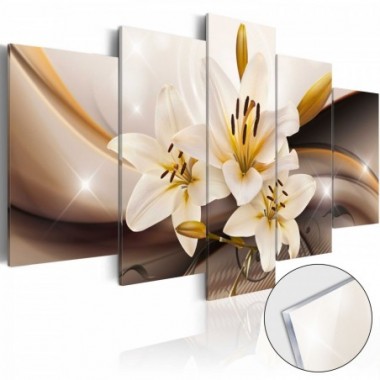 Quadri su vetro acrilico - Shiny Lily [Glass] - 100x50