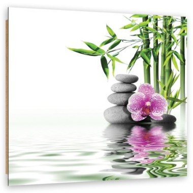 Quadro deco panel, Zen giardino acquatico - 30x30