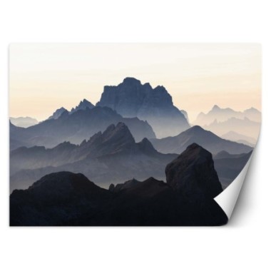 Carta Da Parati, Montagne nella nebbia - 100x70