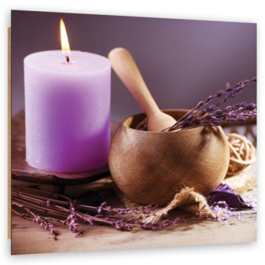 Quadro deco panel, Spa Lavender Candle - 50x50