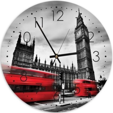 Orologio da parete, Nel cuore di Londra - 40x40