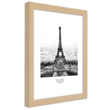 Quadro con cornice, L'iconica Torre Eiffel - 60x90