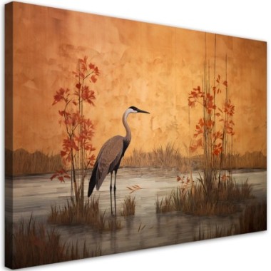 Canvas print, Oriental crane - 90x60