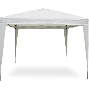 Gazebo pop-up 3X3x2,7h m con sacca trasporto bianco