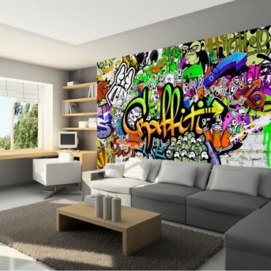 Fotomurale - Graffiti on the Wall - 200x140