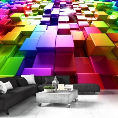 Fotomurale - Colored Cubes - 200x140