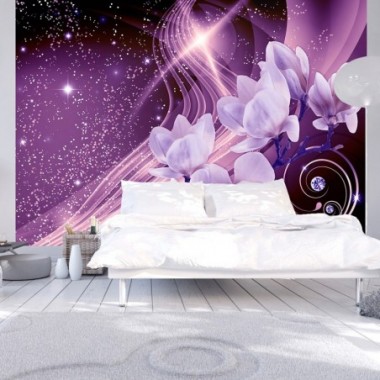 Fotomurale adesivo - Purple Milky Way - 196x140