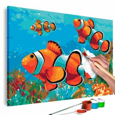 Quadro fai da te - Gold Fishes - 60x40
