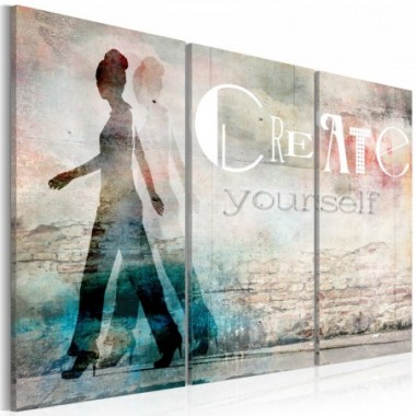 Quadro - Create yourself - trittico - 60x40