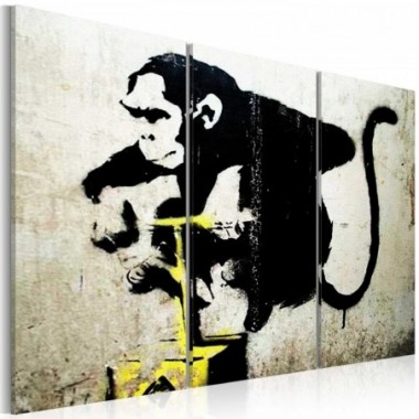 Quadro - Monkey TNT Detonator by Banksy  - 90x60