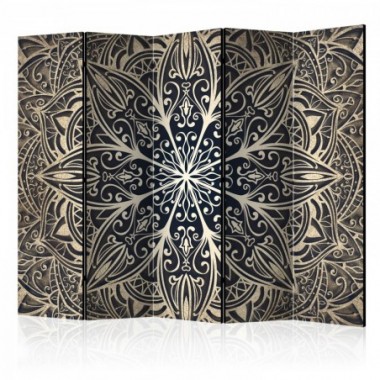 Paravento - Feathers (Brown) II [Room Dividers] -...