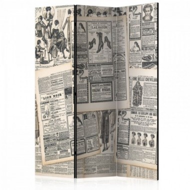 Paravento - Vintage Newspapers [Room Dividers] -...