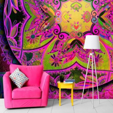 Fotomurale - Mandala: Pink Expression - 150x105